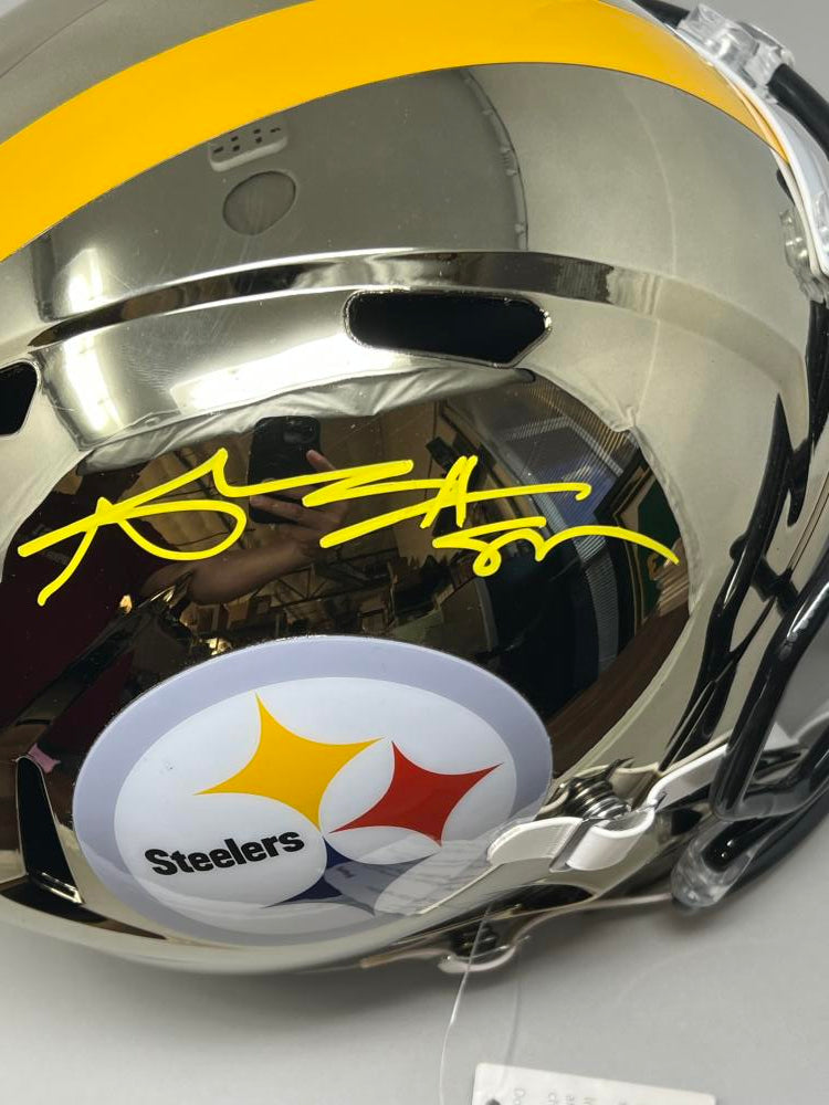 Antonio Brown Autograph Steelers Replica Full Size Football Helmet JSA Authentic Image 3