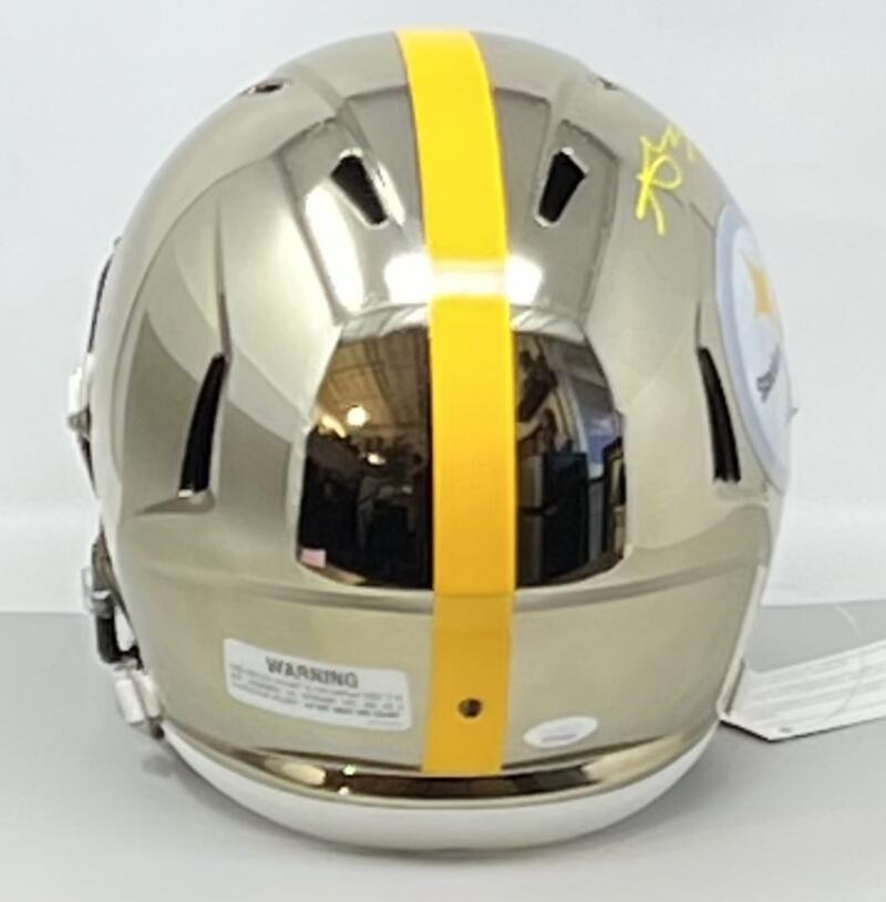 Antonio Brown Autograph Steelers Replica Full Size Football Helmet JSA Authentic Image 4