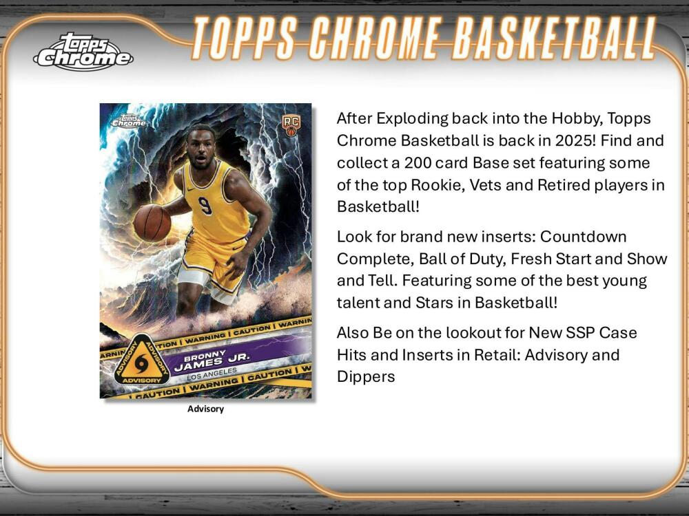 2024-25 Topps Chrome Basketball 8-Pack Blaster Box Image 3