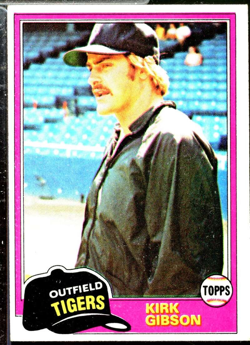 Kirk Gibson Rookie Card 1981 Topps #315  Image 1