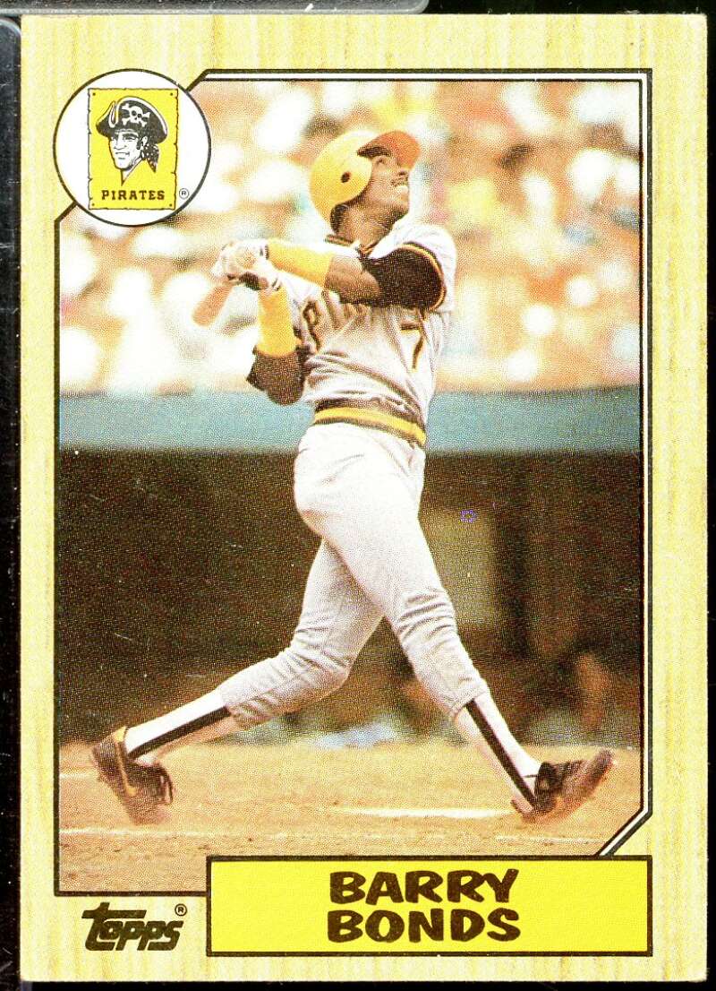 Barry Bonds Rookie Card 1987 Topps #320  Image 1