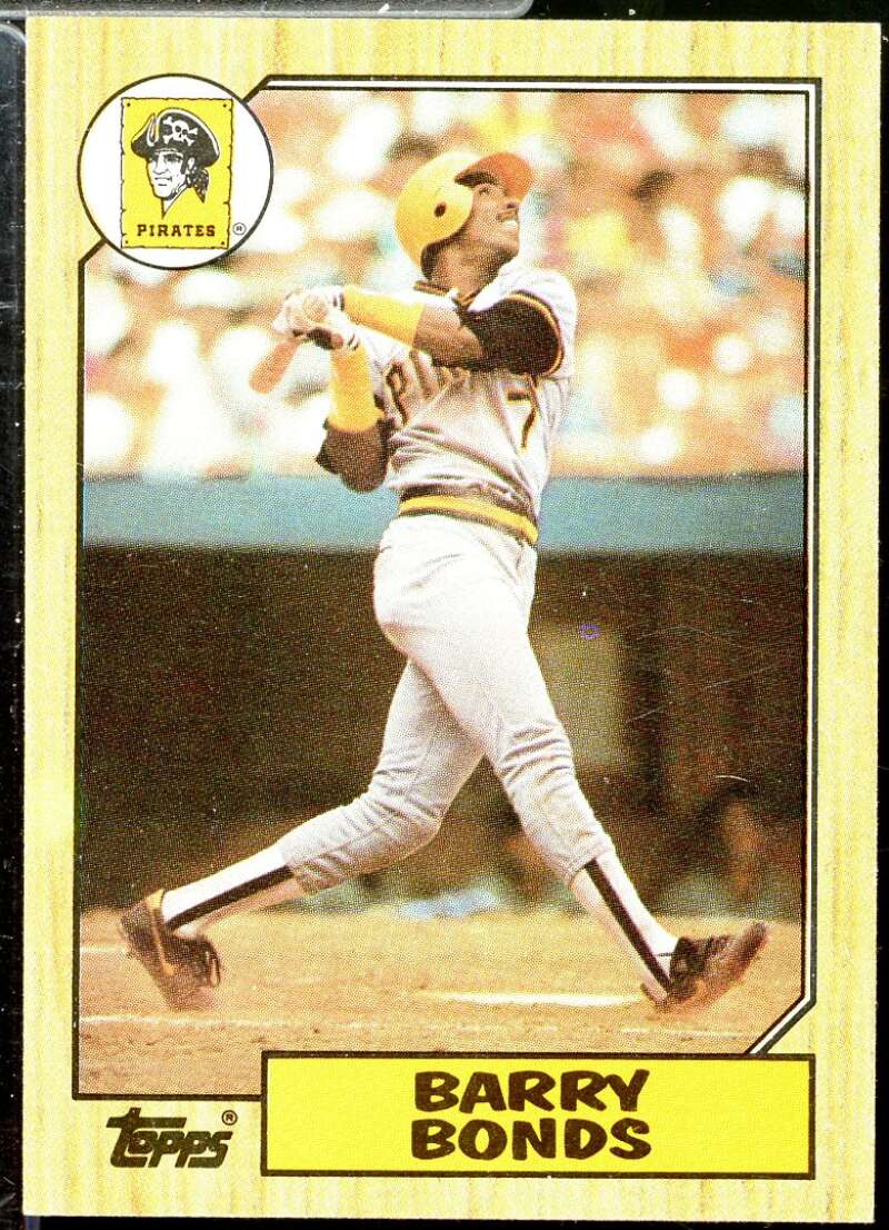 Barry Bonds Rookie Card 1987 Topps #320  Image 1