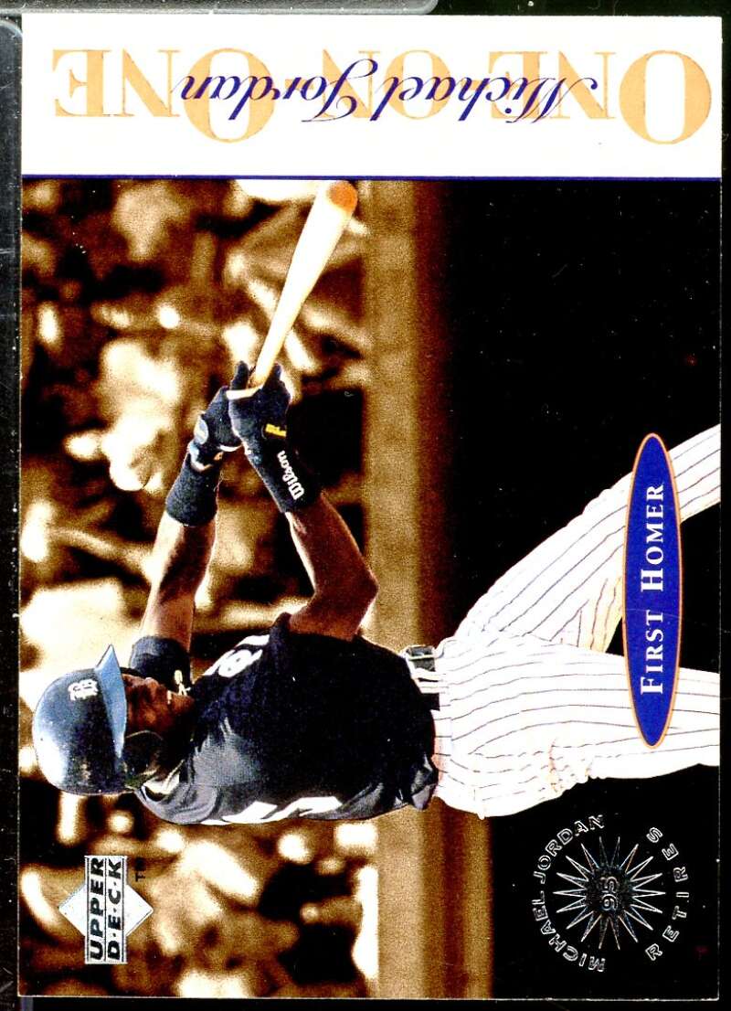 Michael Jordan/First Homer 1995 Upper Deck Minors Michael Jordan One On One #8  Image 1