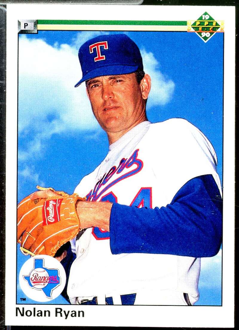 Nolan Ryan/6th No-Hitter/No stripe on front Card 1990 Upper Deck #734A  Image 1