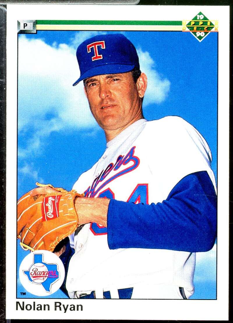 Nolan Ryan/6th No-Hitter/No stripe on front Card 1990 Upper Deck #734A  Image 1