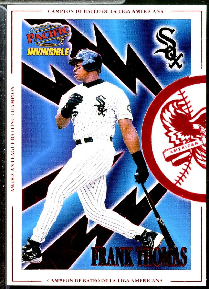 Frank Thomas Card 1998 Pacific Invincible Interleague Players #5A  Image 1
