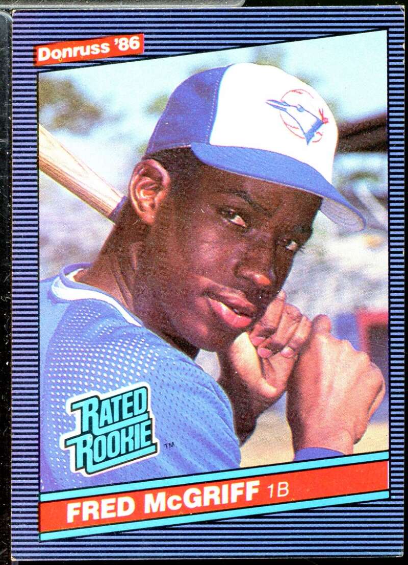 Fred McGriff Rookie Card 1986 Donruss #28  Image 1