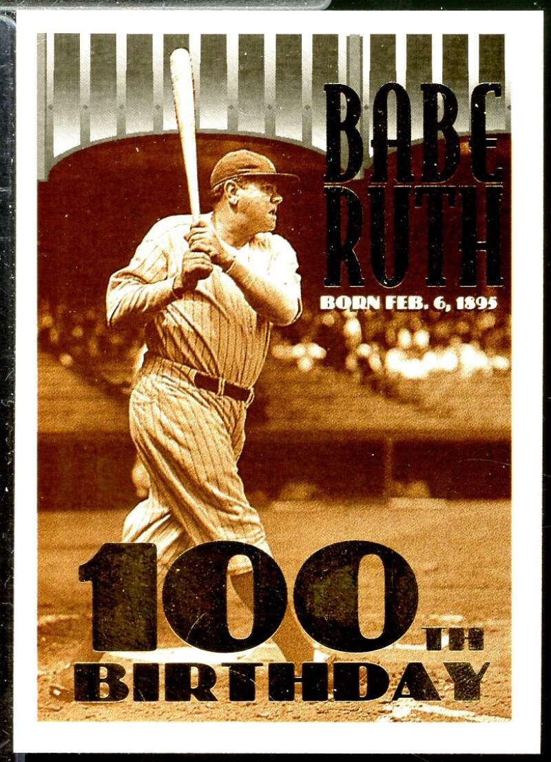 Babe Ruth 100th B-Day Card 1995 Topps #3  Image 1