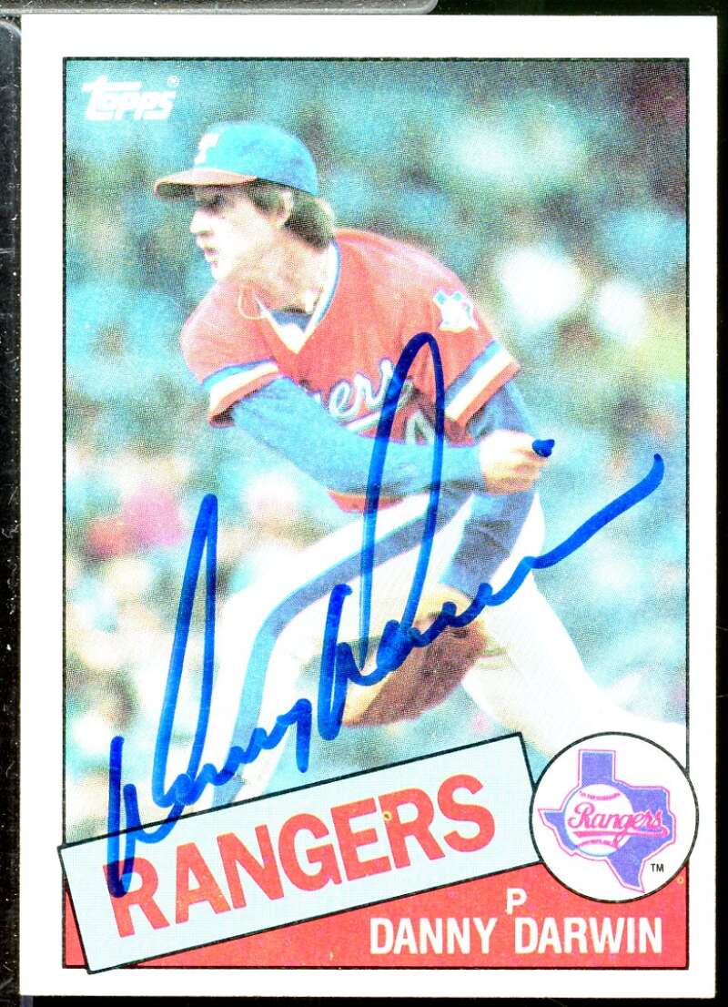 Danny Darwin In Person Autograph Card 1985 Topps #227  Image 1