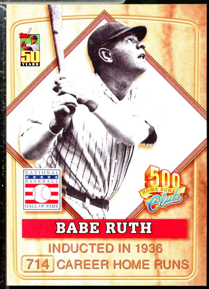 /6 Babe Ruth 2001 Topps Post Cereal Collector's Series 500 Home Run Club #1  Image 1