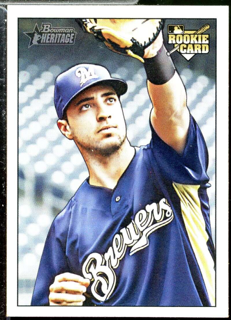 Ryan Braun Rookie Card 2007 Bowman Heritage #234b  Image 1