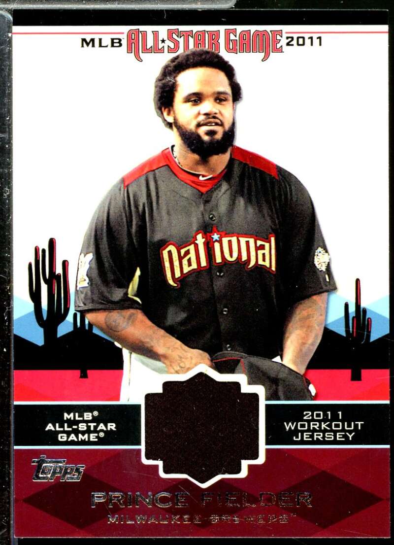 Prince Fielder Card 2011 Topps Update All-Star Stitches #AS32  Image 1