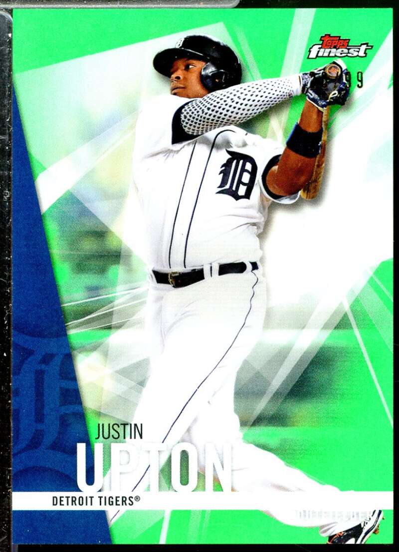 Justin Upton Card 2017 Finest Green Refractors #92  Image 1