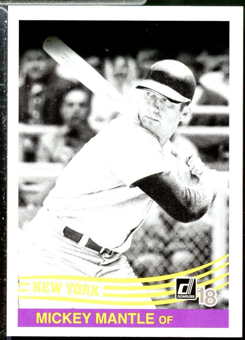 Mickey Mantle RETRO Card 2018 Donruss Blank Backs Variations #254  Image 1