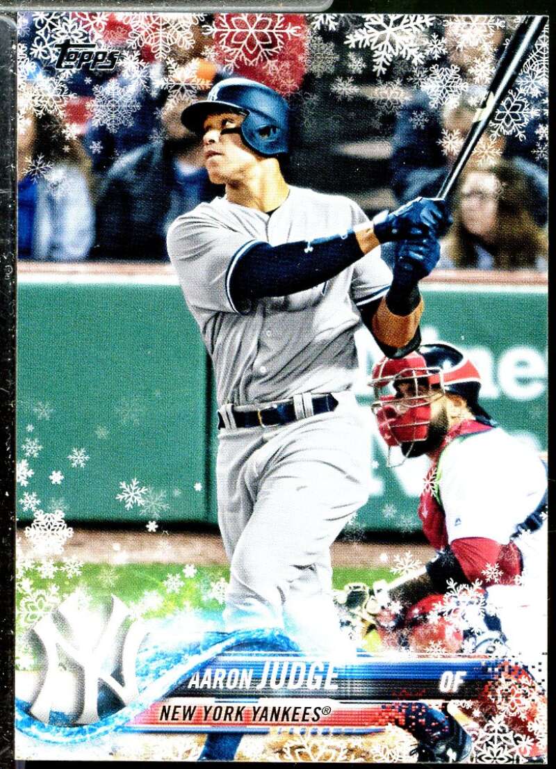 Aaron Judge Card 2018 Topps Walmart Holiday Snowflake #HMW99  Image 1