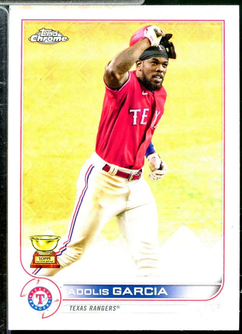 Adolis Garcia Card 2022 Topps Chrome Logofractor #96  Image 1