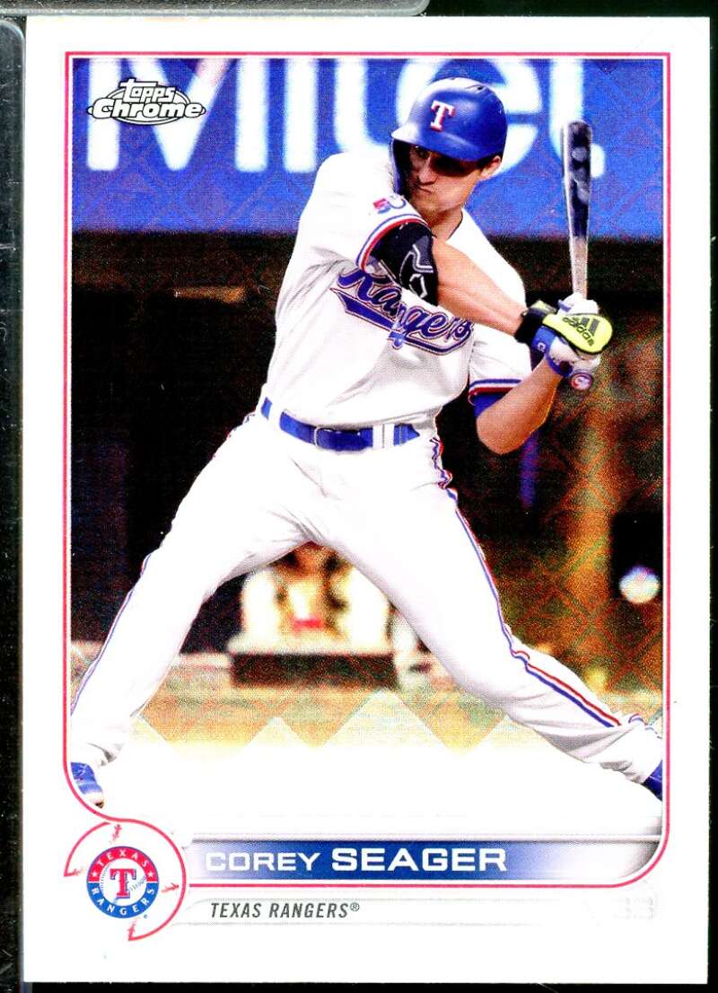 Corey Seager Card 2022 Topps Chrome Logofractor #40  Image 1