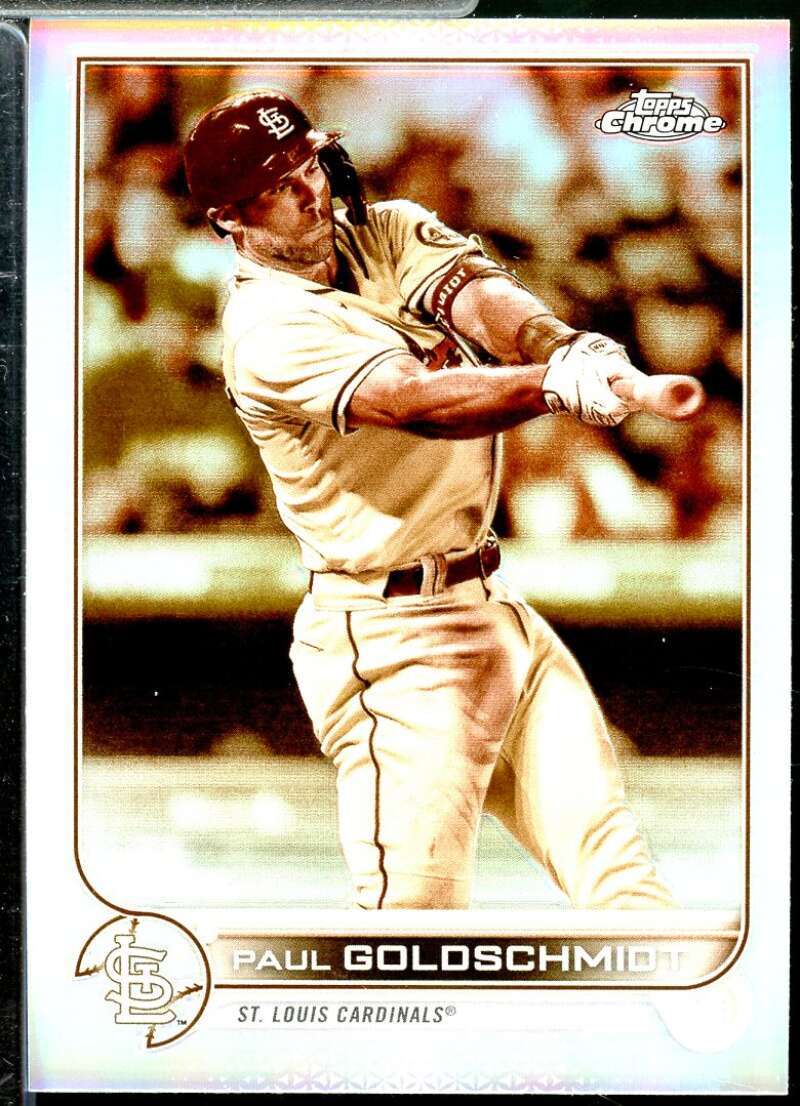 Paul Goldschmidt Card 2022 Topps Chrome Refractors #82  Image 1