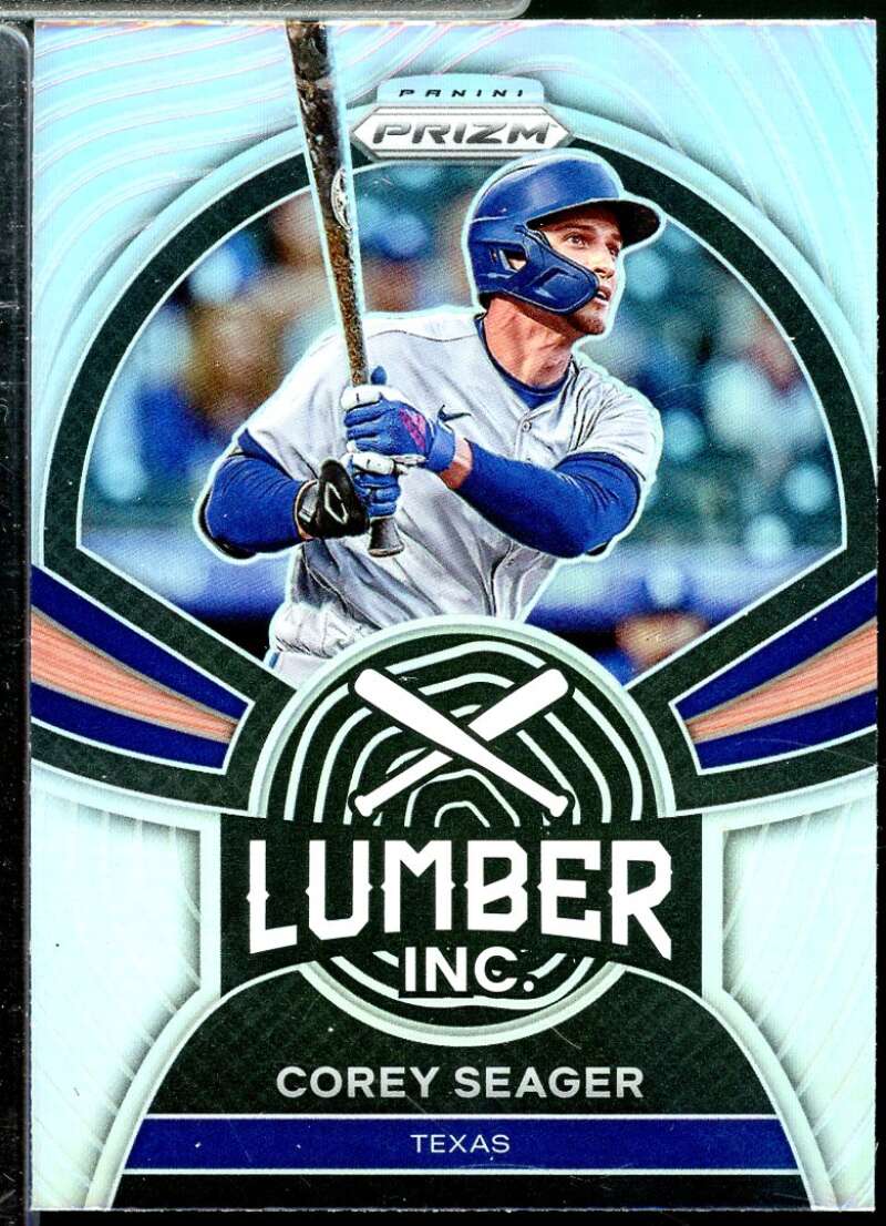 Corey Seager Card 2022 Panini Prizm Lumber Inc. Prizms Silver #2  Image 1