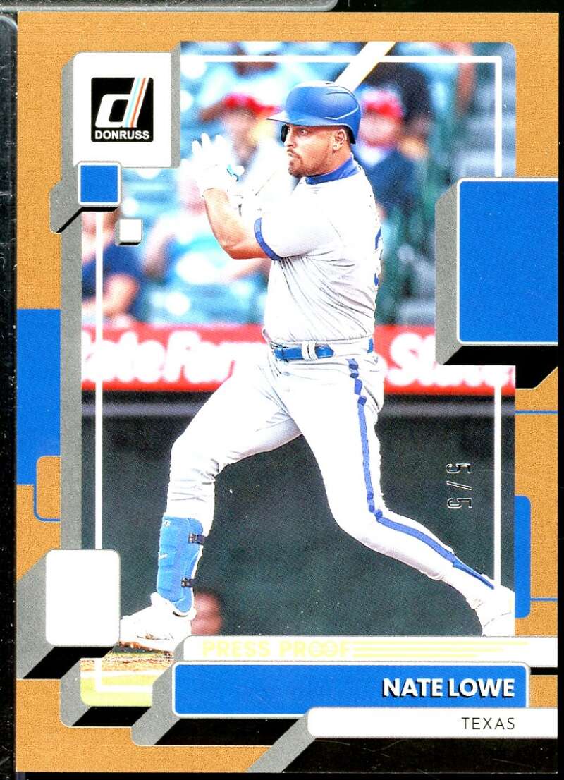 Nate Lowe Card 2022 Donruss Press Proof #216  Image 1