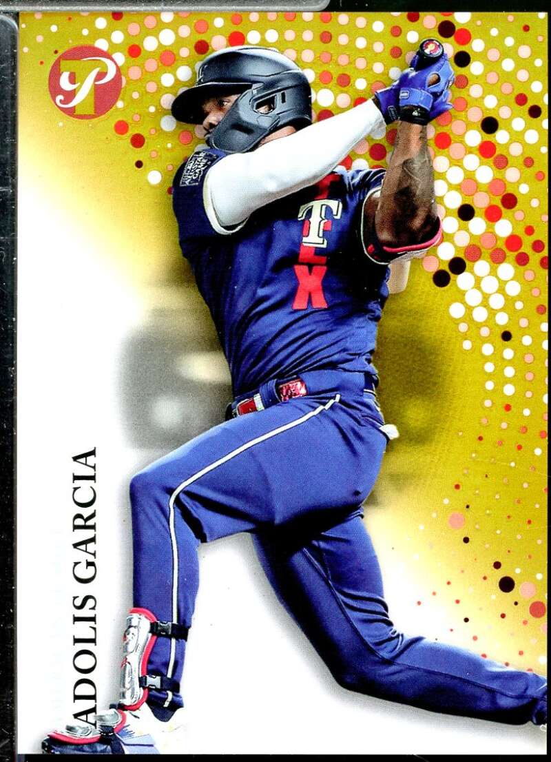 Adolis Garcia Card 2022 Topps Pristine Gold Refractors #266  Image 1