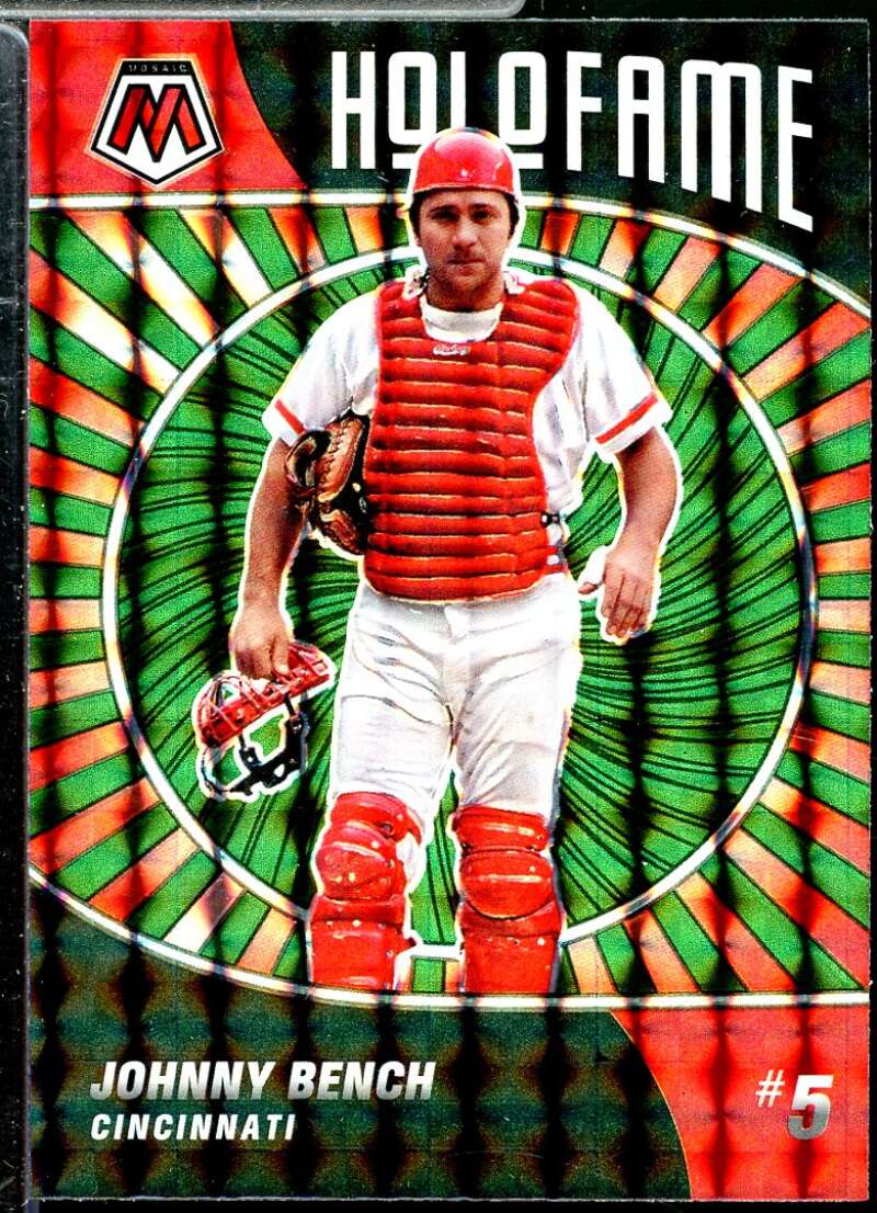 Johnny Bench Card 2022 Panini Mosaic Holofame Mosaic #11  Image 1