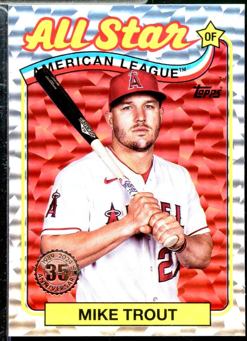 Mike Trout Card 2024 Topps '89 Topps All Star Foil #89ASB50  Image 1