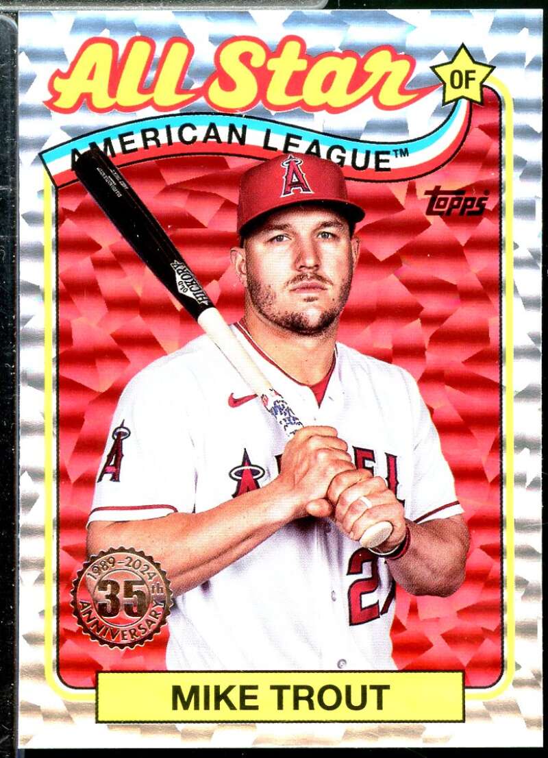 Mike Trout Card 2024 Topps '89 Topps All Star Foil #89ASB50  Image 1