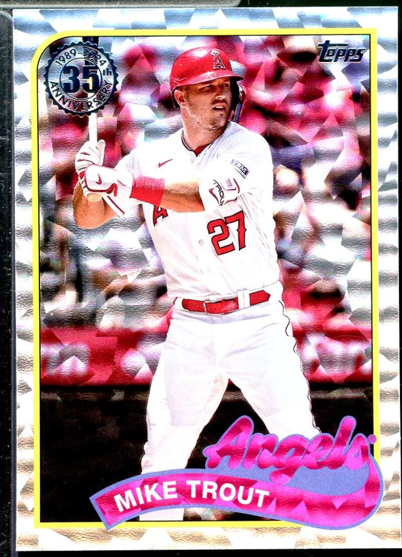 Mike Trout Card 2024 Topps '89 Topps Series 2 Foil #89B250  Image 1