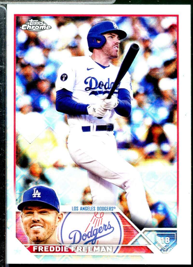 Freddie Freeman Card 2023 Topps Chrome Logofractor #5  Image 1