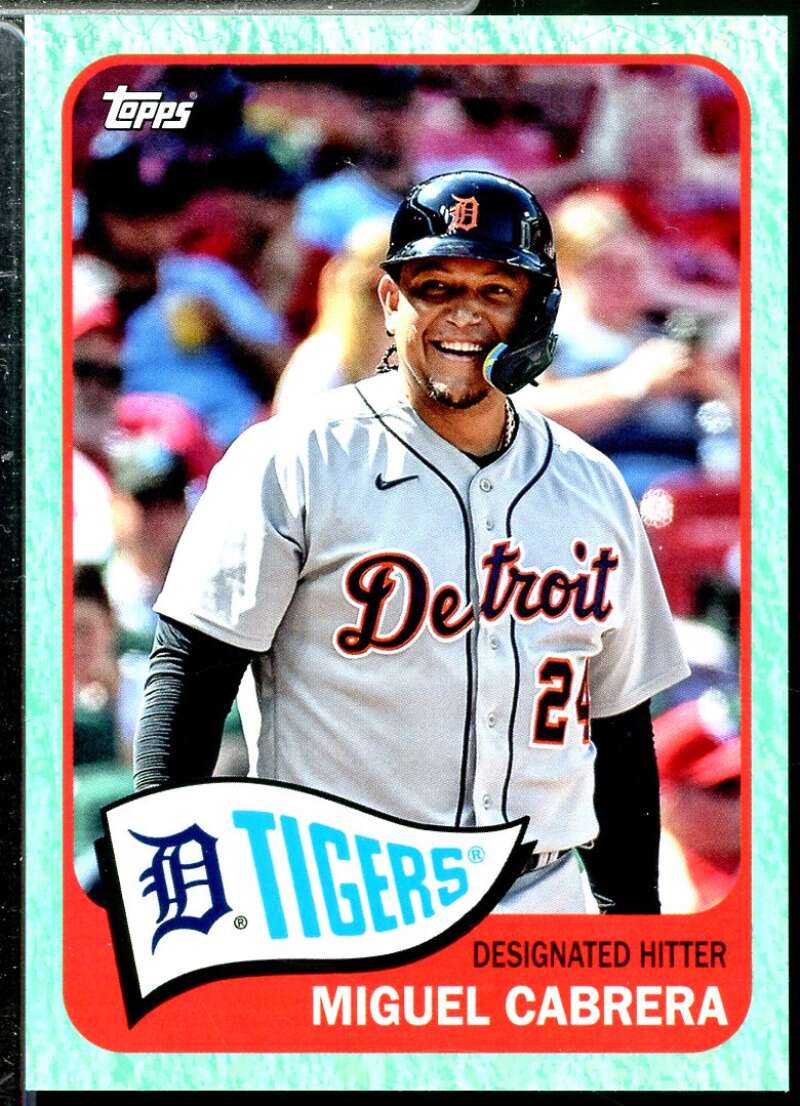 Miguel Cabrera Card 2023 Topps Archives Aqua Sparkle #126  Image 1