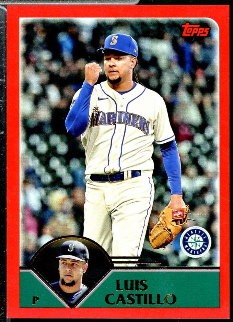 Luis Castillo Card 2023 Topps Archives Red Hot #263  Image 1