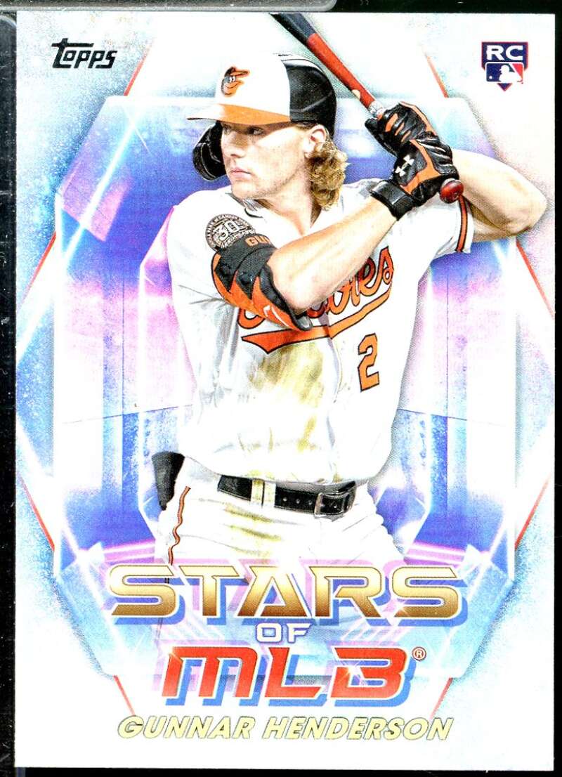 Gunnar Henderson Rookie Card 2023 Topps Stars of MLB #SMLB37  Image 1