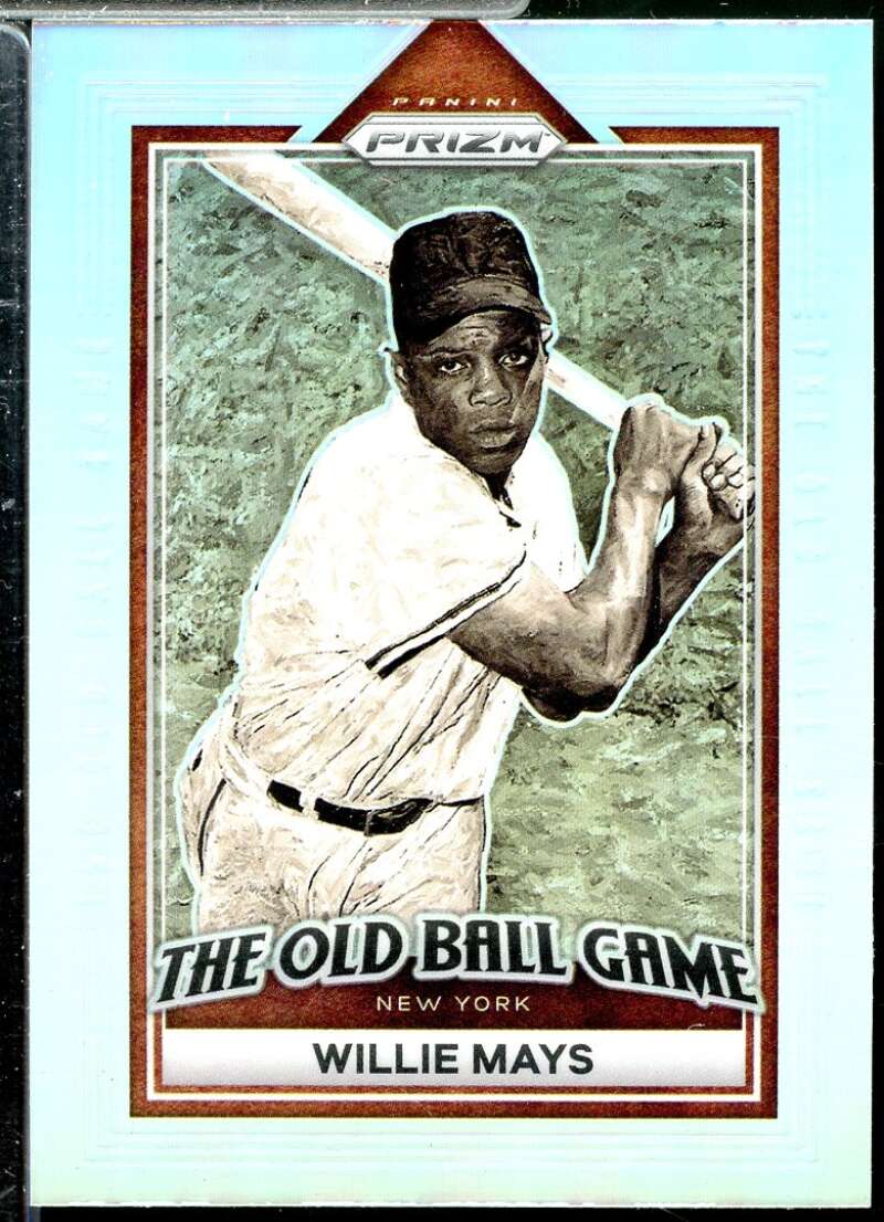 Willie Mays Card 2023 Panini Prizm The Old Ball Game Prizms Silver #12  Image 1