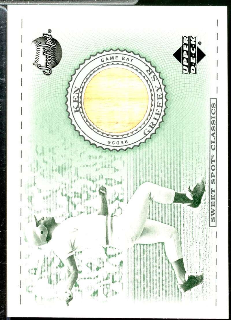 Ken Griffey Sr. DP Card 2002 Sweet Spot Classics Game Bat #BKG  Image 1