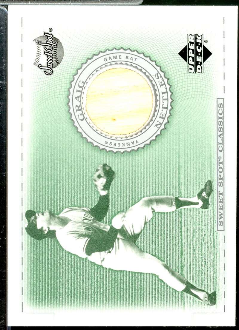 Graig Nettles Card 2002 Sweet Spot Classics Game Bat #BGN  Image 1
