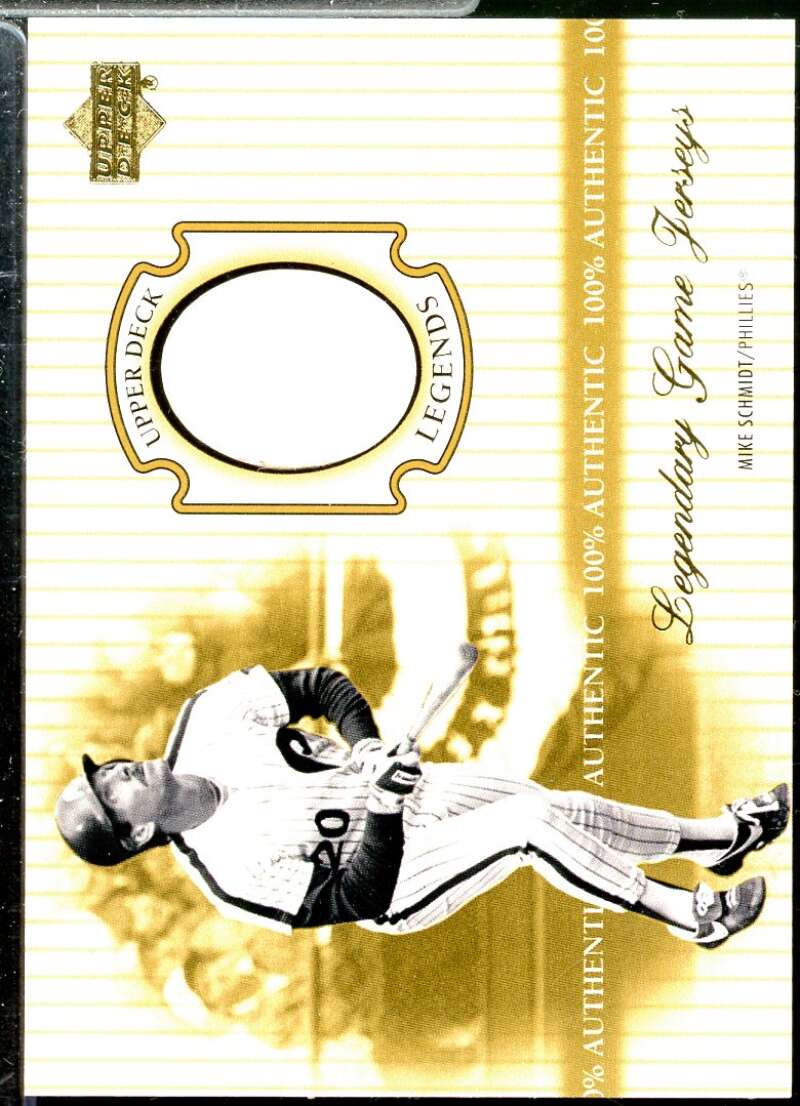 Mike Schmidt Card 2000 Upper Deck Legends Legendary Game Jerseys #JMS  Image 1