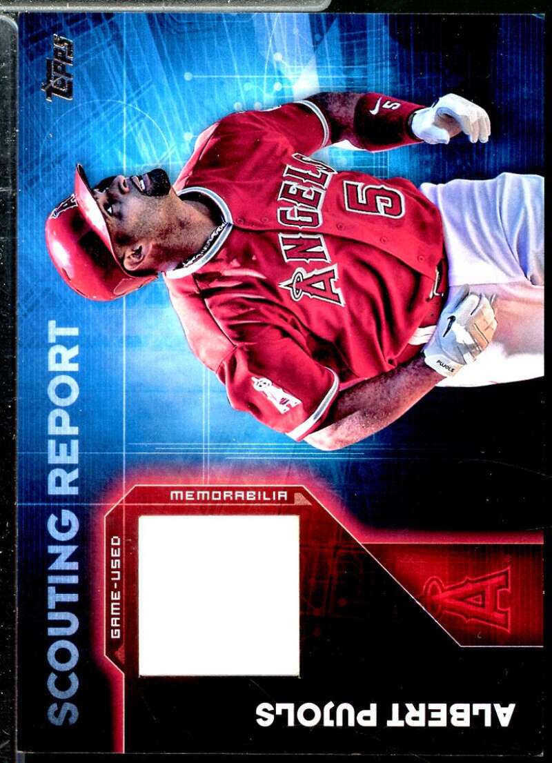 Albert Pujols Card 2016 Topps Scouting Report Relics #SRRAPU  Image 1