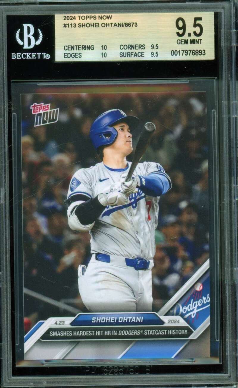 Shohei Ohtani Card 2024 Topps Now #113 BGS 9.5 Image 1