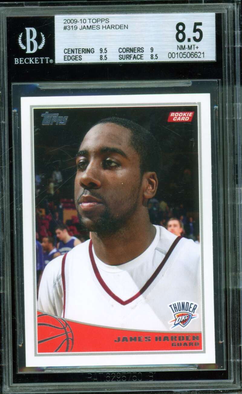 James Harden Rookie Card 2009-10 Topps #319 BGS 8.5 Image 1