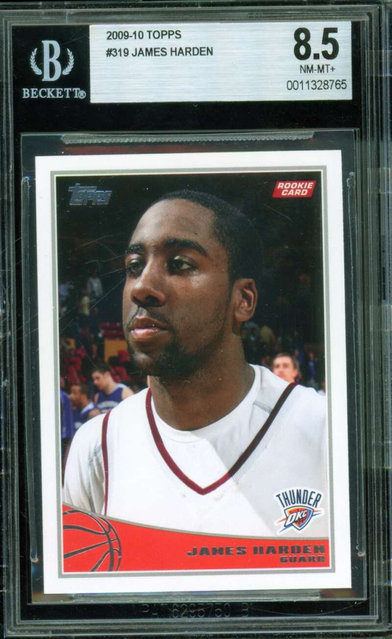 James Harden Rookie Card 2009-10 Topps #319 BGS 8.5 Image 1
