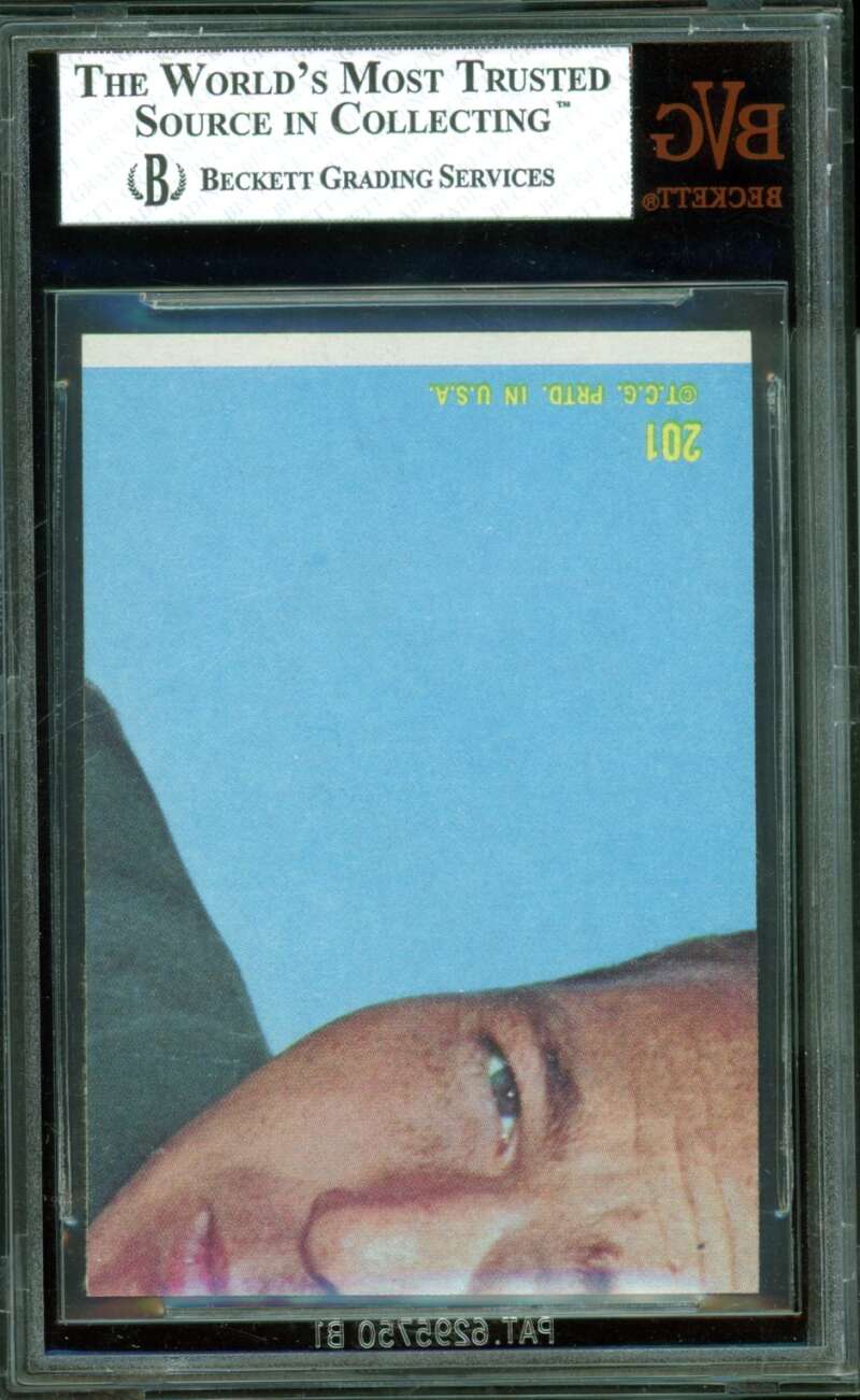 George Saimes Card 1968 Topps #201 BGS BVG 8 Image 2