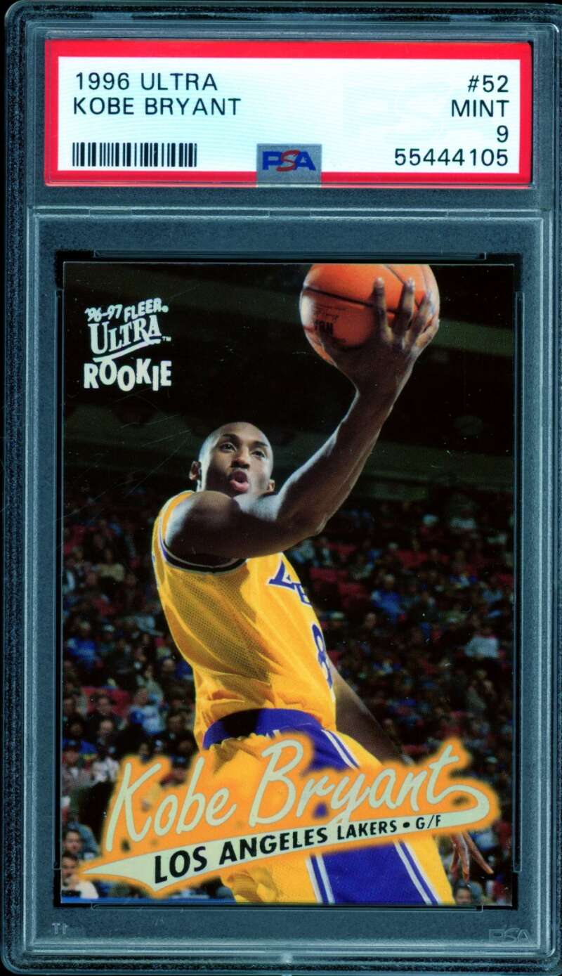 Kobe Bryant Rookie Card 1996-97 Ultra #52 PSA 9 Image 1