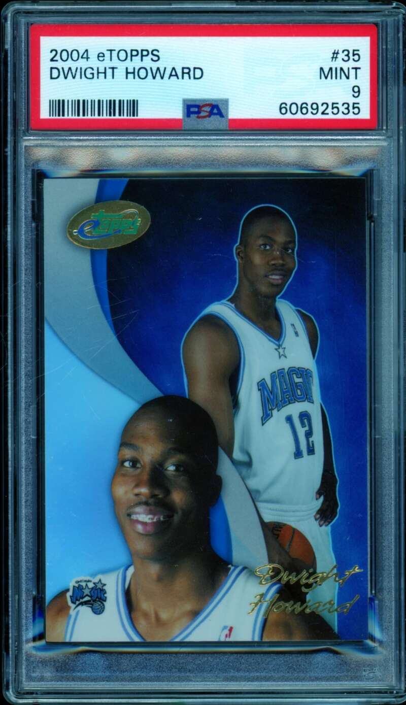 Dwight Howard Rookie Card 2004 Etopps #35 PSA 9 Image 1