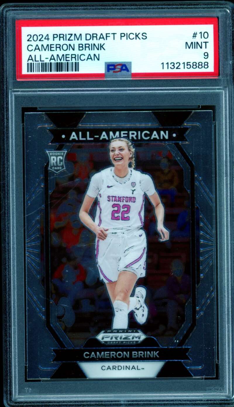 Cameron Brink Rookie Card 2024 Prizm Draft Picks All-American #10 PSA 9 Image 1