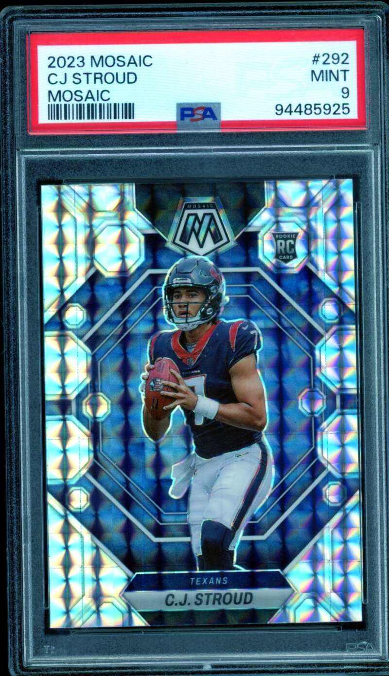 C.J. Stroud Rookie Card 2023 Mosaic #292 PSA 9 Image 1