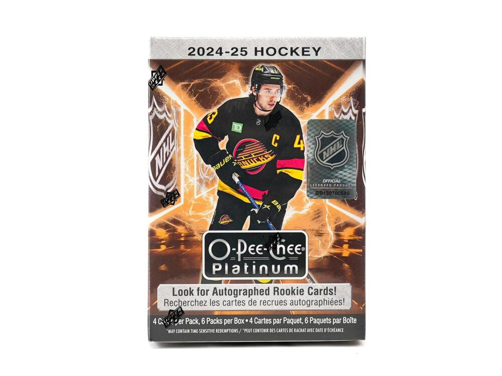 2024-25 Upper Deck O-Pee-Chee Platinum Hockey 6-Pack Blaster Box Image 1
