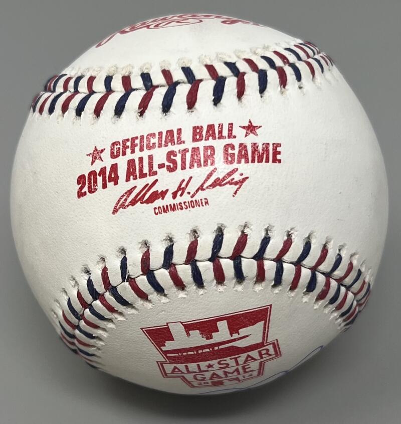 Derek Jeter Autograph Signed All-Star Game Red/Blue Stitching Ball JSA Authentic Image 3