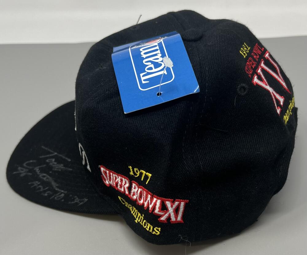 Todd Christensen Autograph Signed Oakland Raiders Football Hat  JSA Authentic Image 4