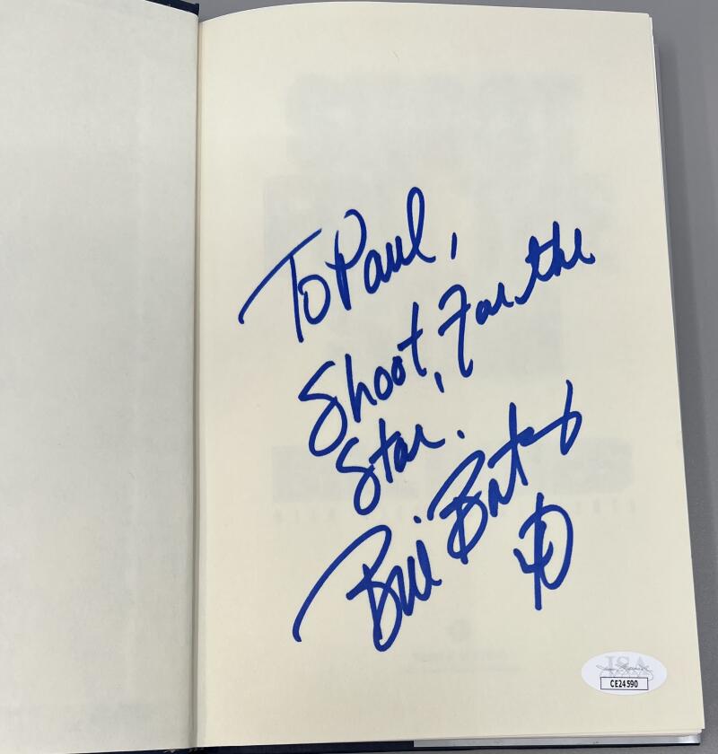 Bill Bates Signed Autographed Shoot For The Stars Book JSA Authentic Image 3